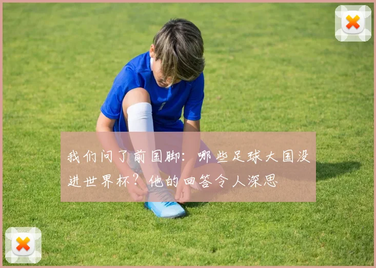 我们问了前国脚：哪些足球大国没进世界杯？他的回答令人深思