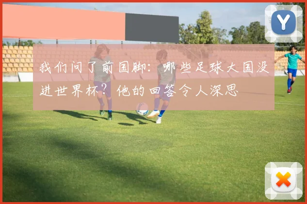我们问了前国脚：哪些足球大国没进世界杯？他的回答令人深思