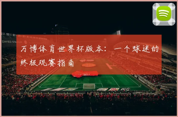万博体育世界杯版本：一个球迷的终极观赛指南